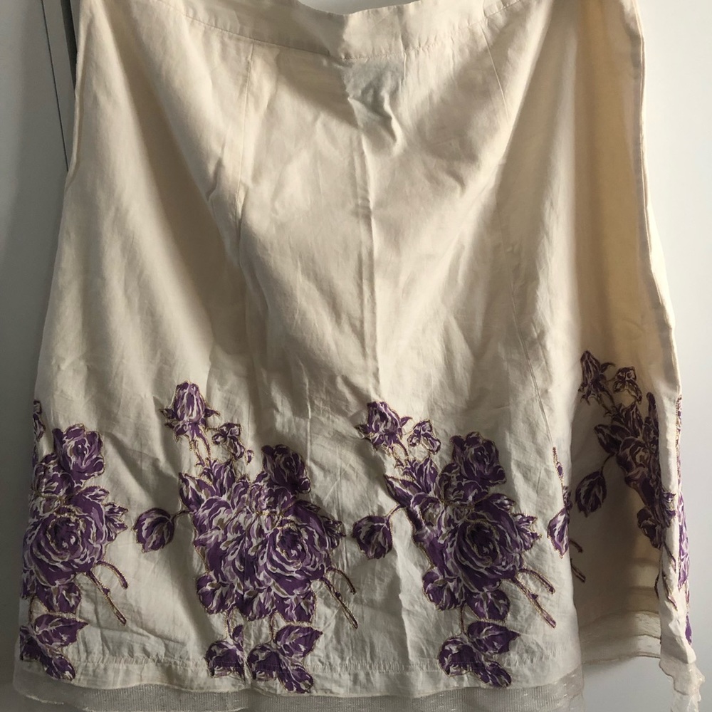 Style & Co 100% cotton floral skirt